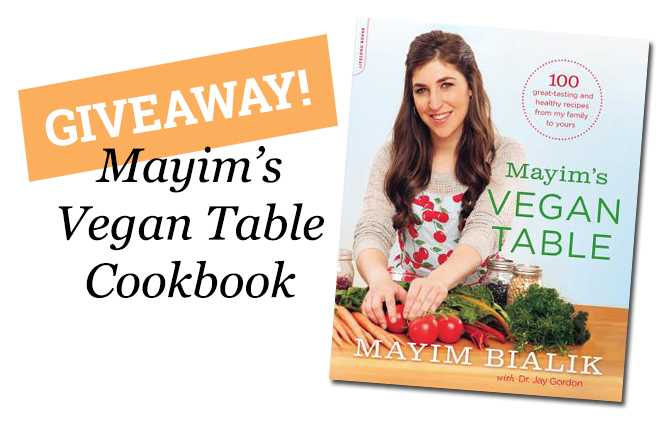 Giveaway: Mayim Bialik's New Cookbook & Recipe