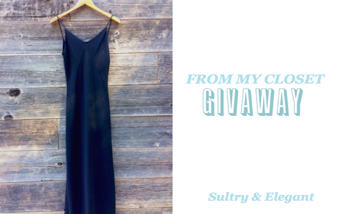 From My Closet Giveaway: Sultry & Elegant