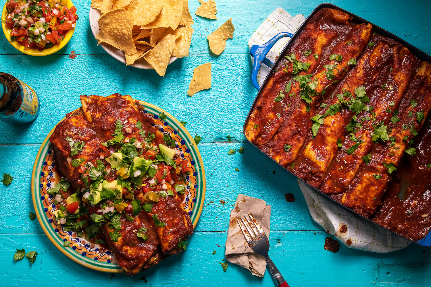 Bad Manners: Sweet Potato, Squash, & Black Bean Enchiladas