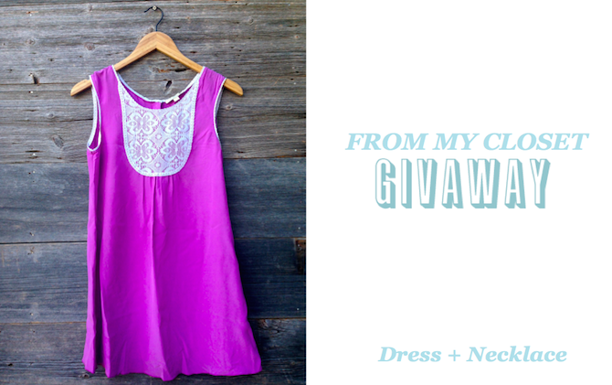 From My Closet Giveaway: Dress + Necklace