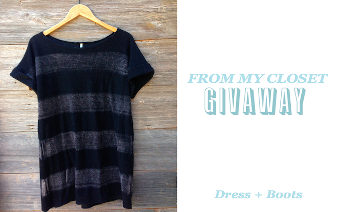 From My Closet Giveaway: Comfy Dress + Boots