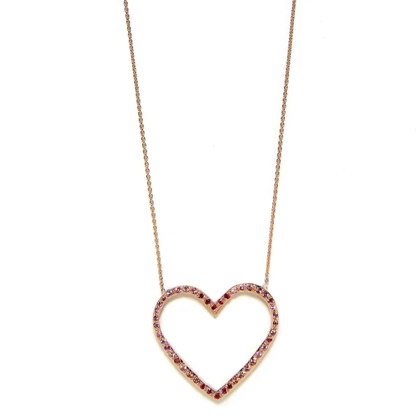 Elisa Solomon heart necklace.